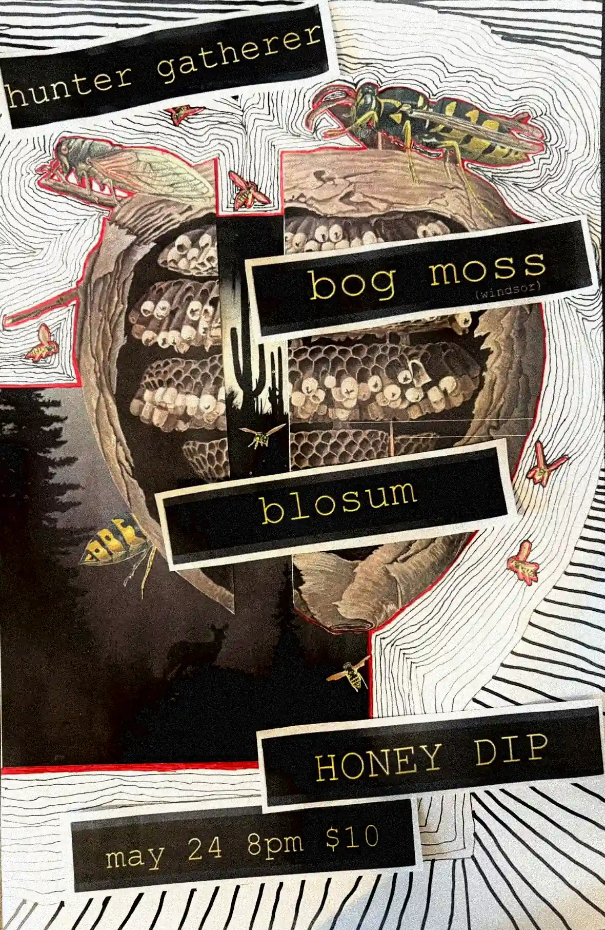 Bog Moss with Hunter Gatherer and Bolsum at Honey Dip Poster